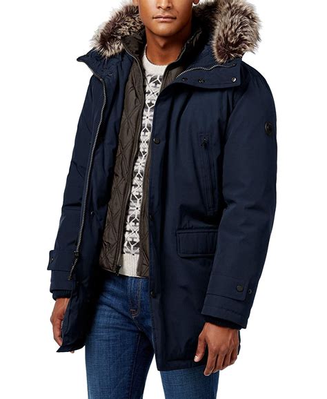 michael kors parka coat men|Michael Kors men's jacket.